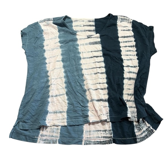 J.Jill Purejill Tie Dye Dolman Tee Navy Pink Plus Size 2X athleisure oversized - Picture 1 of 7